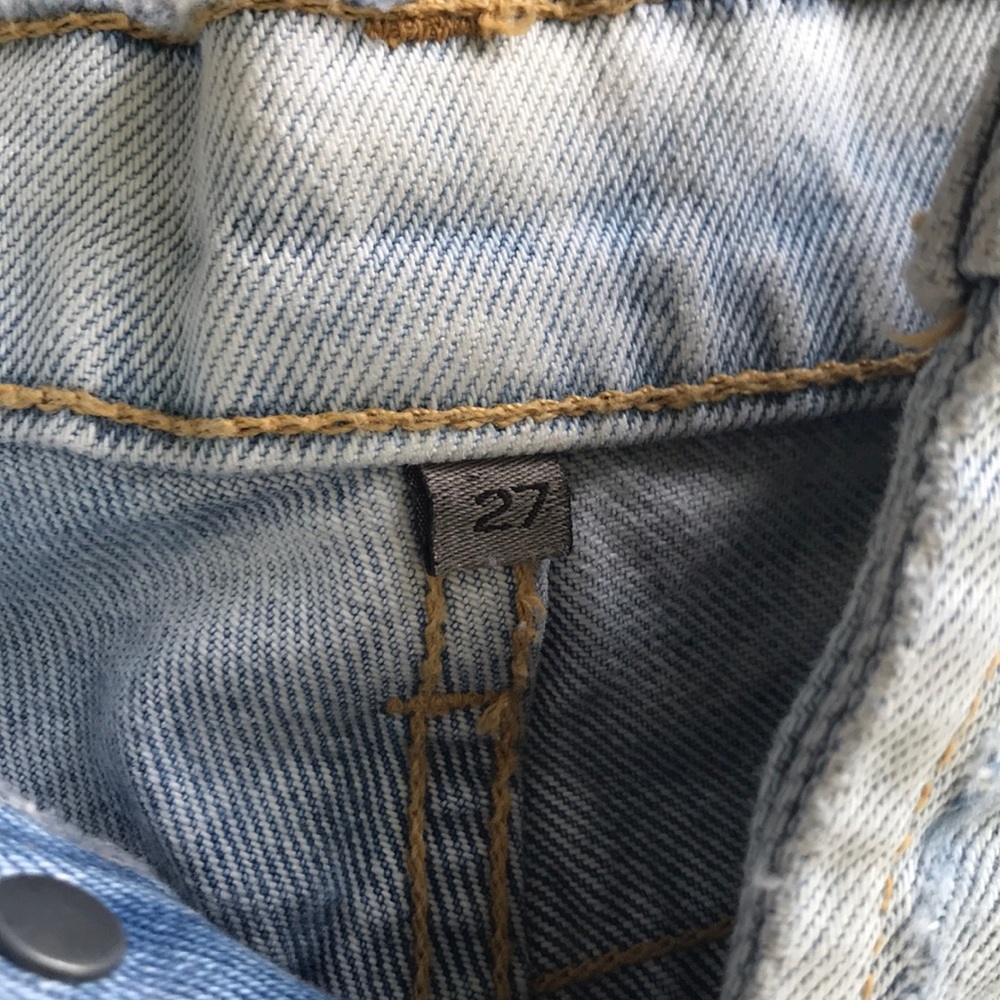 CARMAR denim - Ripped High Waisted Denim Shorts - Picture 3 of 6